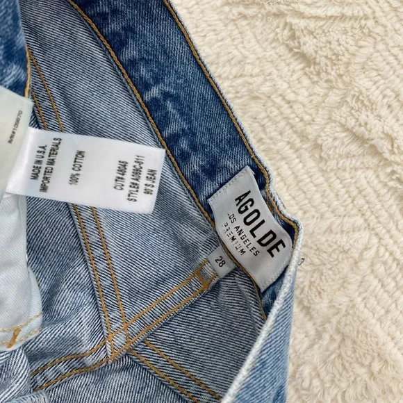 Worn twice AGOLDE 90s distressed boyfriend jeans - Picture 3 of 5